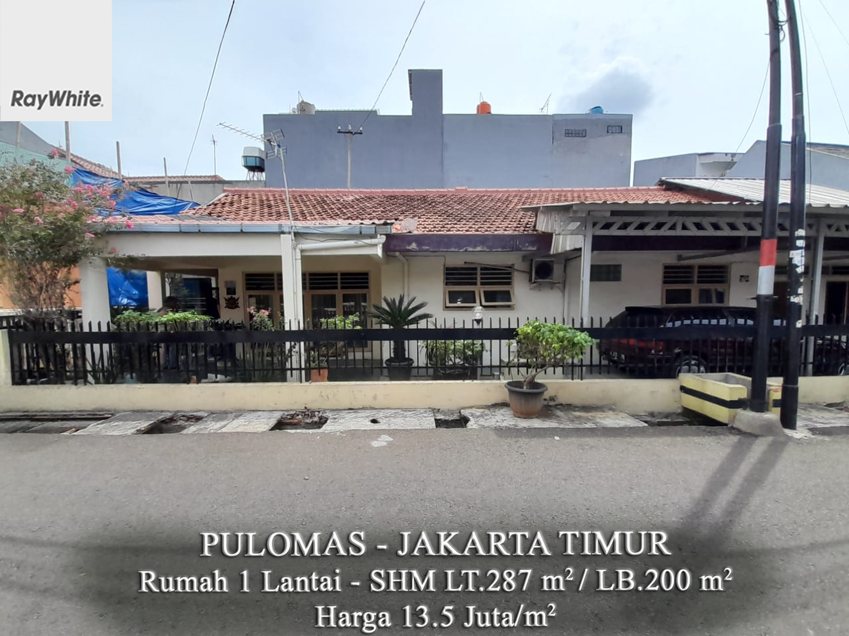 FOR SALE Rumah 1 Lantai Hitung Tanah di Pulomas Kayu Putih Pulo Gadung Jakarta Timur