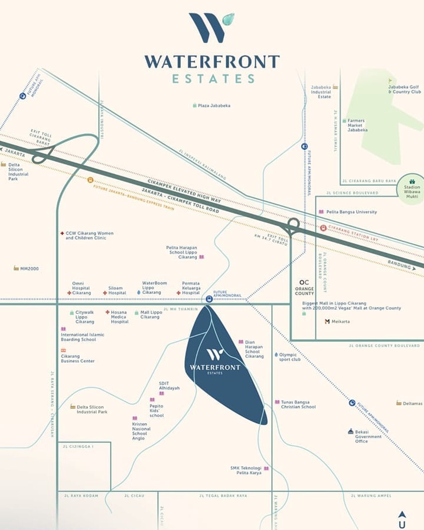 Waterfront Cikarang harga mulai 550 jutaan