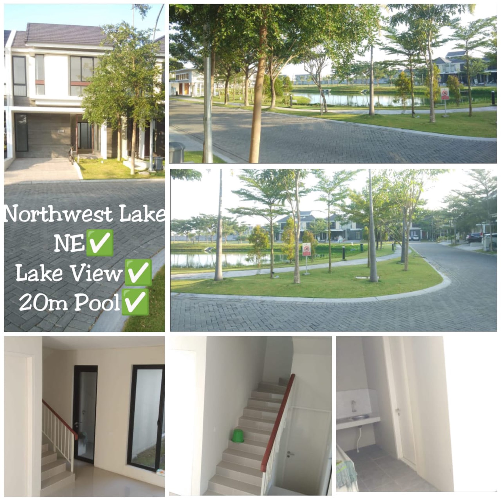 Dijual Rumah North West Lake Citraland Special View Danau - Modern 2+1 Kamar Tidur Dekat Sekolah Citra Berkat, Citra Kasih, Sport Center