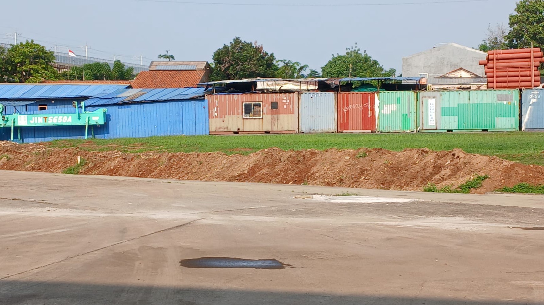 Disewa Lahan 1.014 m2 siap pakai, Murah di dekat rest area KM19B Tol Cikampek Tambun.