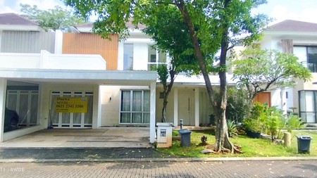 disewa rumah strategis tengah kota jarang ada, kondidi rapih terawat, siap huni de park cluster cajuputy bsd city