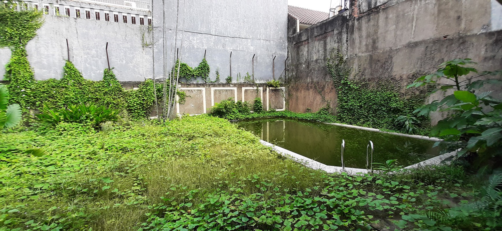 Tanah Bonus Rumah Lama dengan Private Pool di Kemang