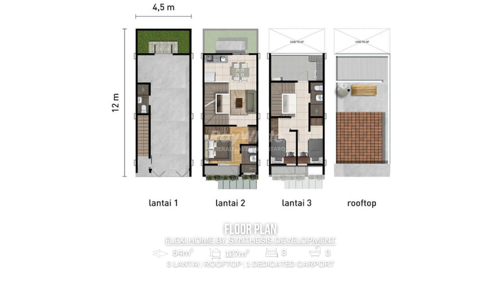 SOHO Estetik Ciputat Timur by Synthesis Development - Ruko 3 Lantai, 3KT, 18' ke MRT Lebak Bulus, Siap Huni & Usaha