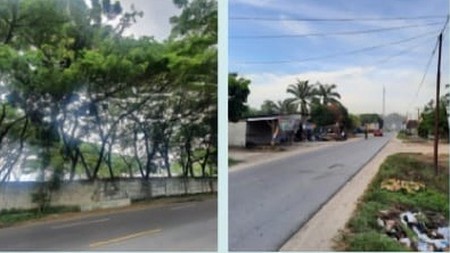 Tanah 0 jln Raya Tuban, siap dibangun, sudah padat dan pagar keliling luas 5267 m2 Hanya Rp 1,3 M