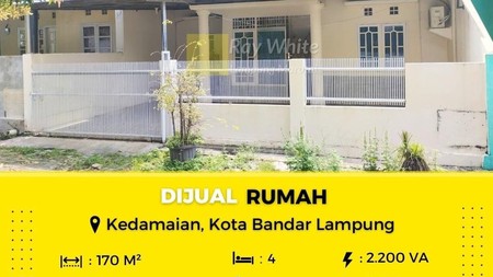 Dijual rumah di Kedamaian