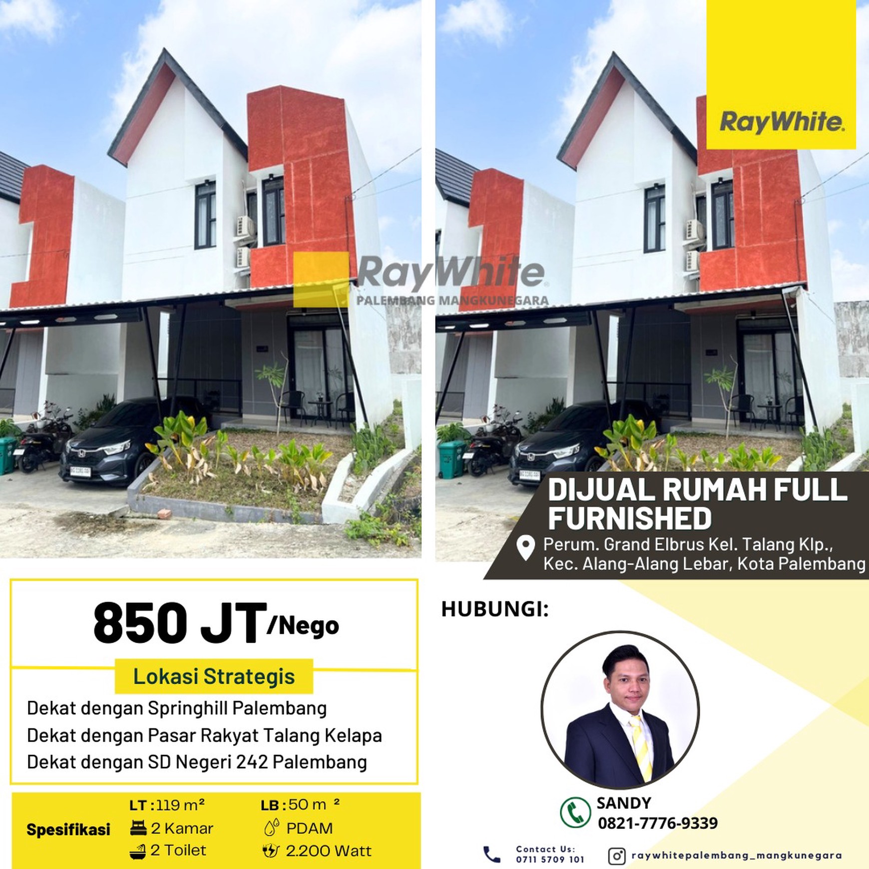 rumah jual full furnise palembang