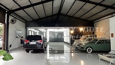 Dijual Bengkel dan Cafe Strategis  Jalan Raya Radar Auri - Cibubur Cimanggis,