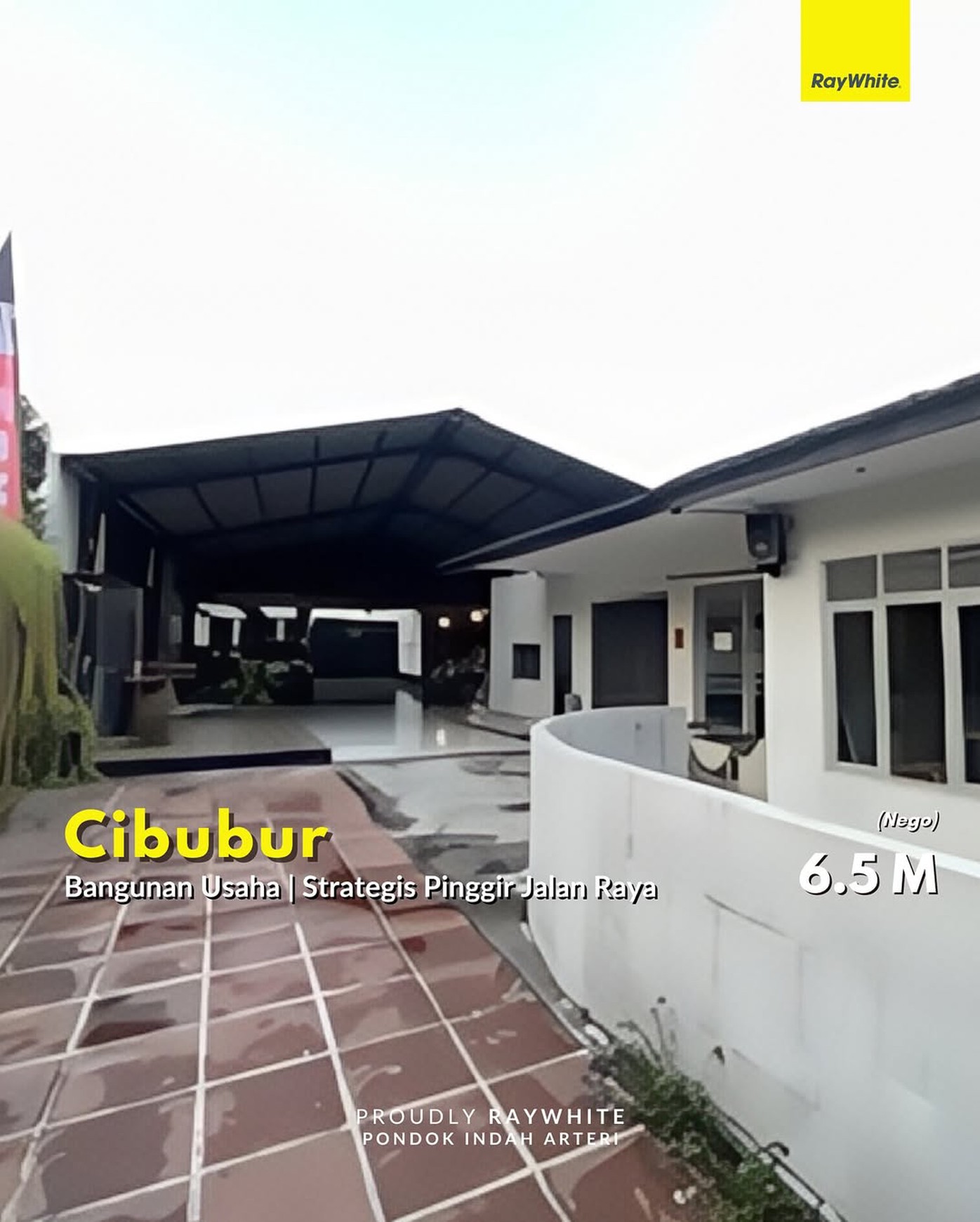 Dijual Bengkel dan Cafe Strategis Jalan Raya Radar Auri - Cibubur Cimanggis,
