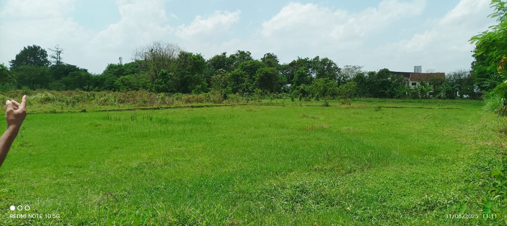 Tanah Sawah Luas 2507 Meter Persegi Dekat Akses Tol Trihanggo Gamping Sleman..