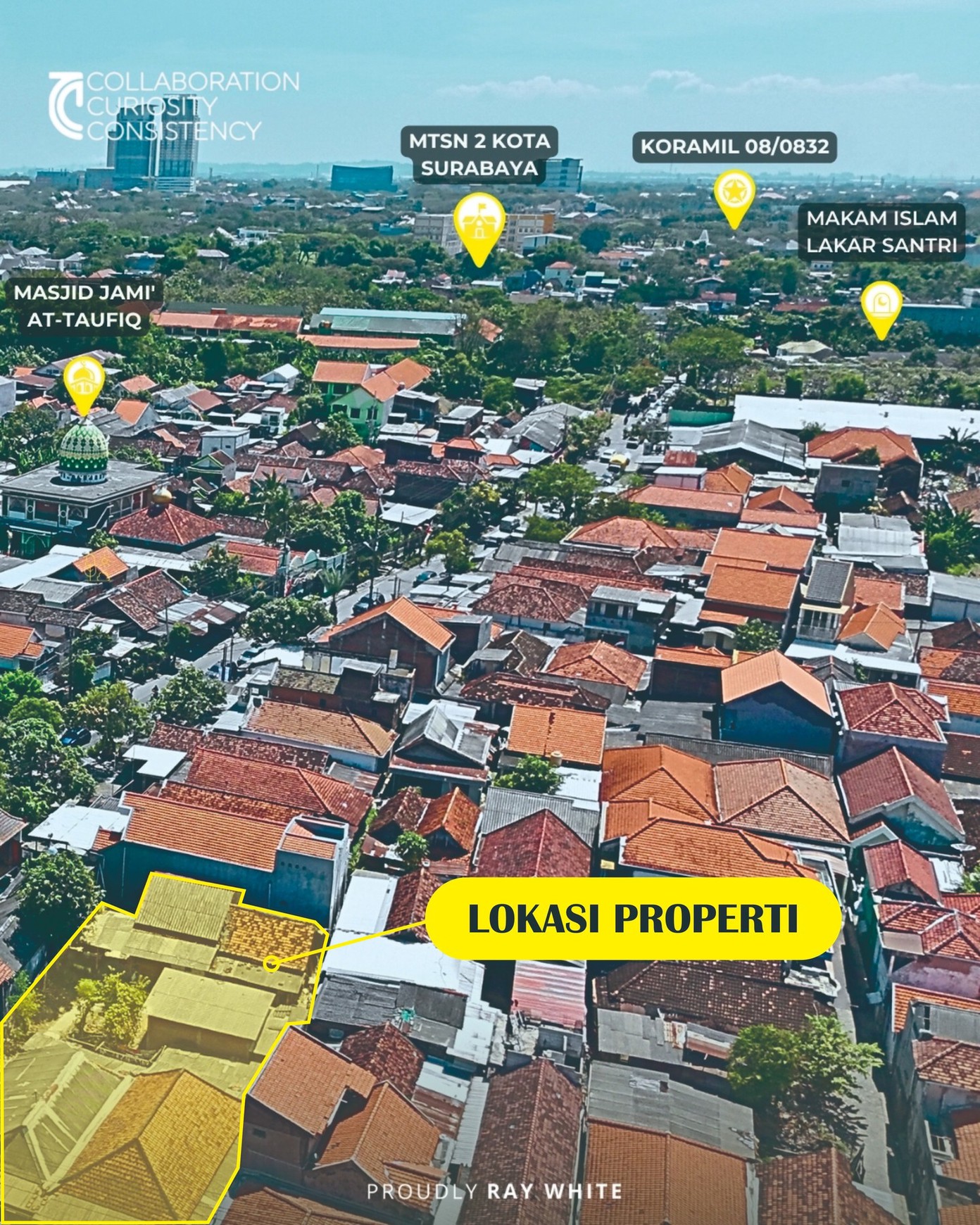 Jual Tanah Murah dan Luas dengan Lokasi Strategis Bebas Banjir di Lakarsantri Surabaya Dekat dengan PTC, Perumahan Elite, Area Komersial