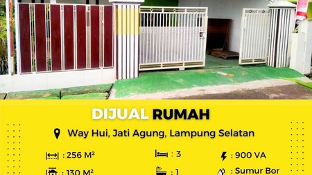 DIJUAL RUMAH DI WAY HUY JATI AGUNG LAMPUNG SELATAN