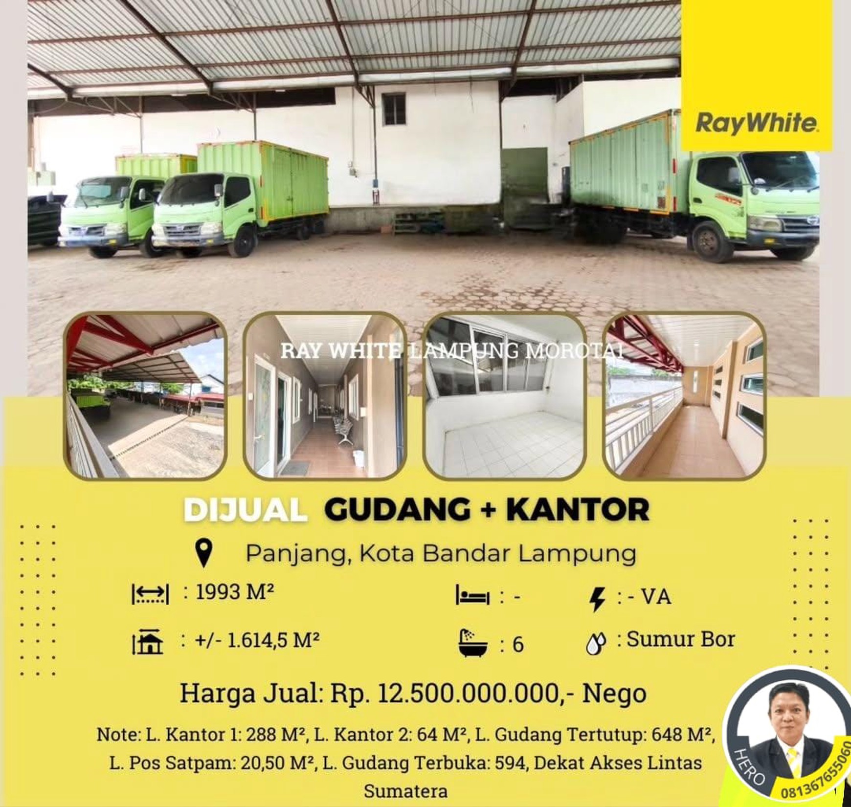 DIJUAL GUDANG DI PANJANG KOTA BANDAR LAMPUNG