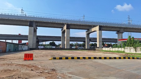  Disewa Lahan 2.115 m2 di rest area KM19B Tol Cikampek Tambun Bekasi