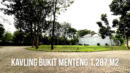 Tanah Kavling Premium Cocok Buat Rumah Sultan Bukit Menteng, Bintaro Jaya Hoek Lokasi Bagus 