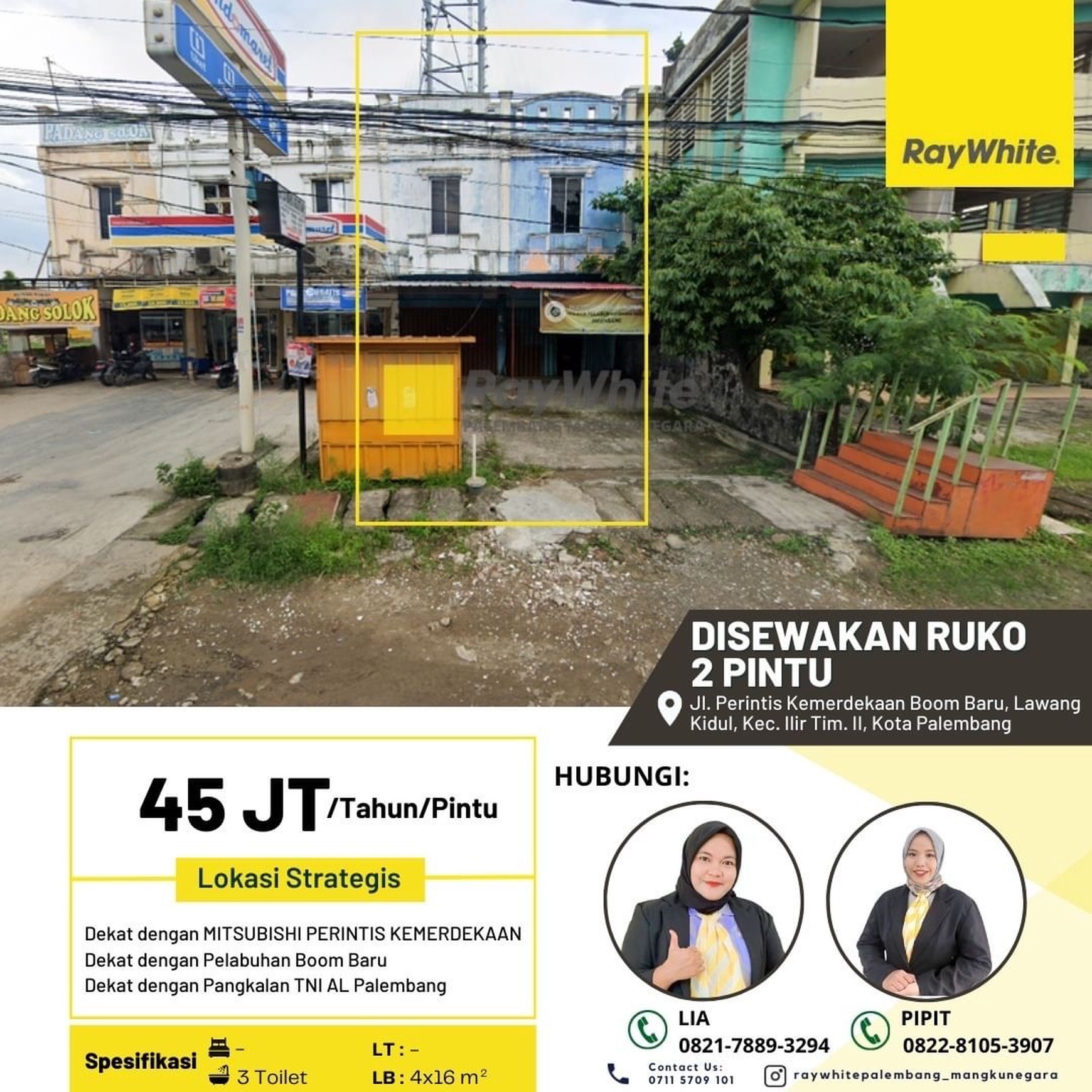 RUKO SEWA MURAH PALEMBANG 