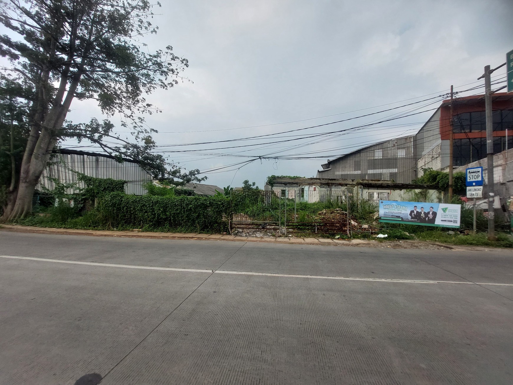 Super Murah 914m2 - Lahan Komersial Siap Bangun di Jl. Raya Jambore Jakarta Timur 