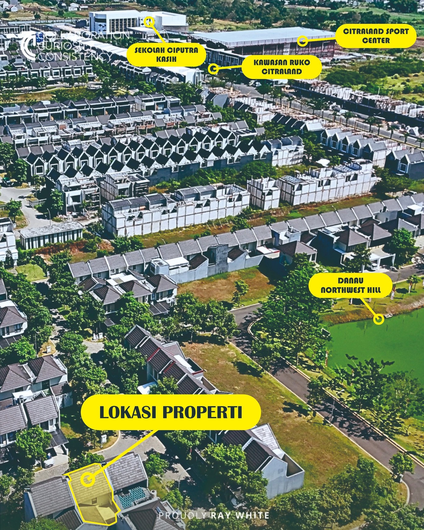 Jual Rumah 2 Lantai Rumah Mewah , Murah di Northwest Hill Citraland Surabaya Barat Lokasi Strategis Dekat Pakuwon Mall dan Superindo