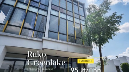 Sewa Ruko Murah dengan Lokasi Strategis di Citraland The Greenlake, Lakarsantri, Surabaya