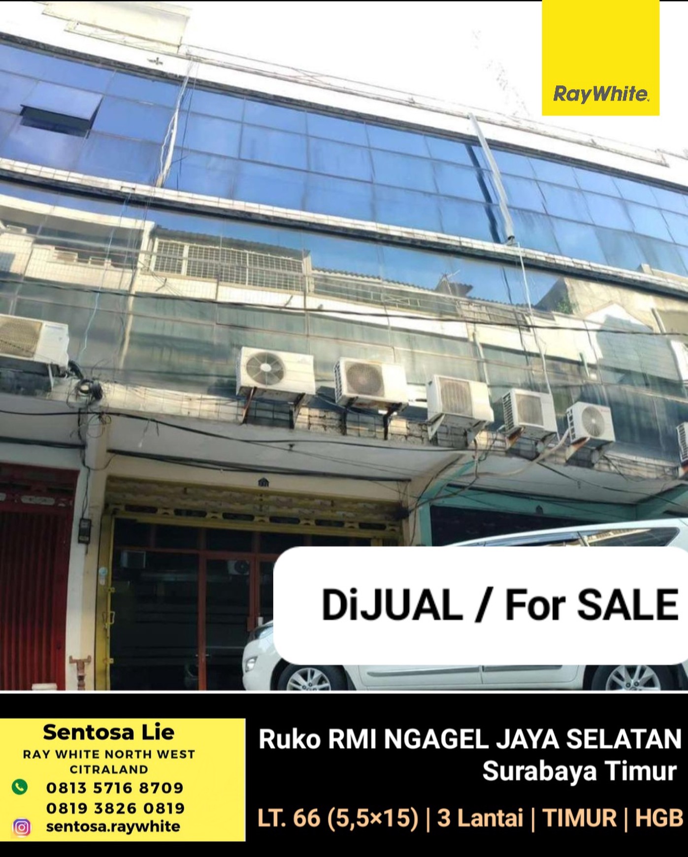 MURAH Dijual Ruko RMI Ngagel Jaya Selatan - Gubeng - Surabaya Timur - 3 Lantai Strategis Lokasi