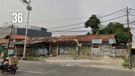 Tanah Kavling Luas 468 m2 SHM di Jl. Ciputat Raya - Lokasi Emas Dekat MRT & Terminal, Ideal untuk Usaha & Investasi