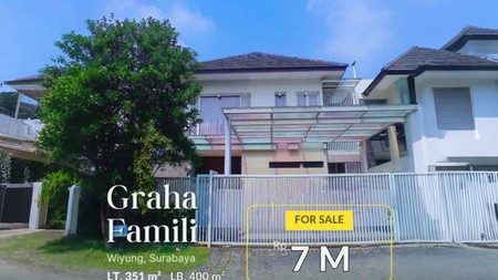 Lelang Rumah Murah di Perumahan Graha Family, Wiyung , Surabaya