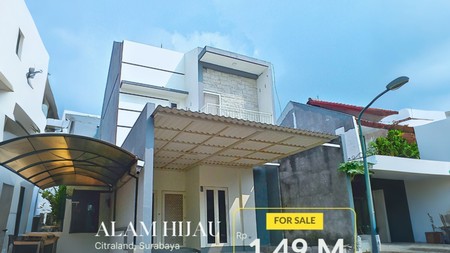  Jual Rumah 2 Lantai Murah Alam Hijau Citraland Dekat Pasar Modern dan Dekat Gwalk