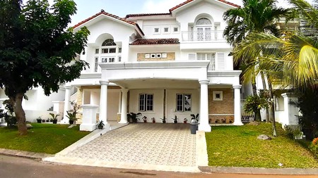 Rumah 2 Lantai Siap Huni dengan 4 KT dan 3 KM Luas 500 m2 dan Bangunan 800 m2 Sertifikat SHM @Sentul City, Bogor 