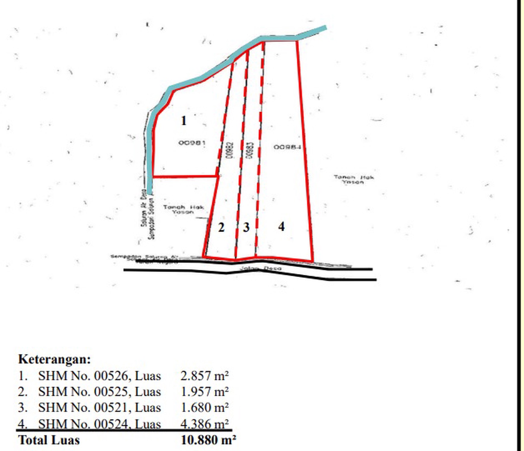 Jual Lelang Tanah Murah Luas Berlokasi Strategis di Beji Pasuruan