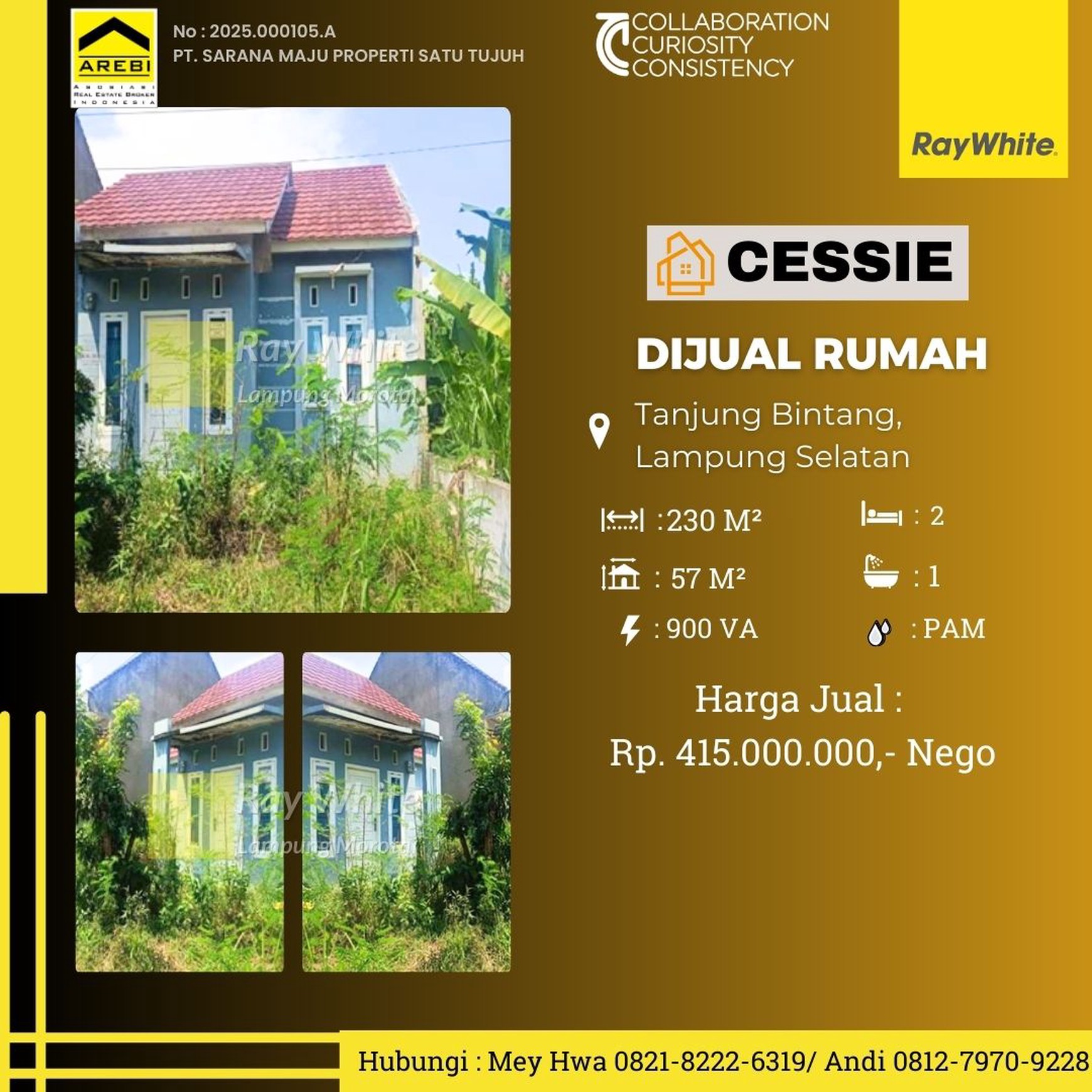 Rumah 230m2 Dekat Itera