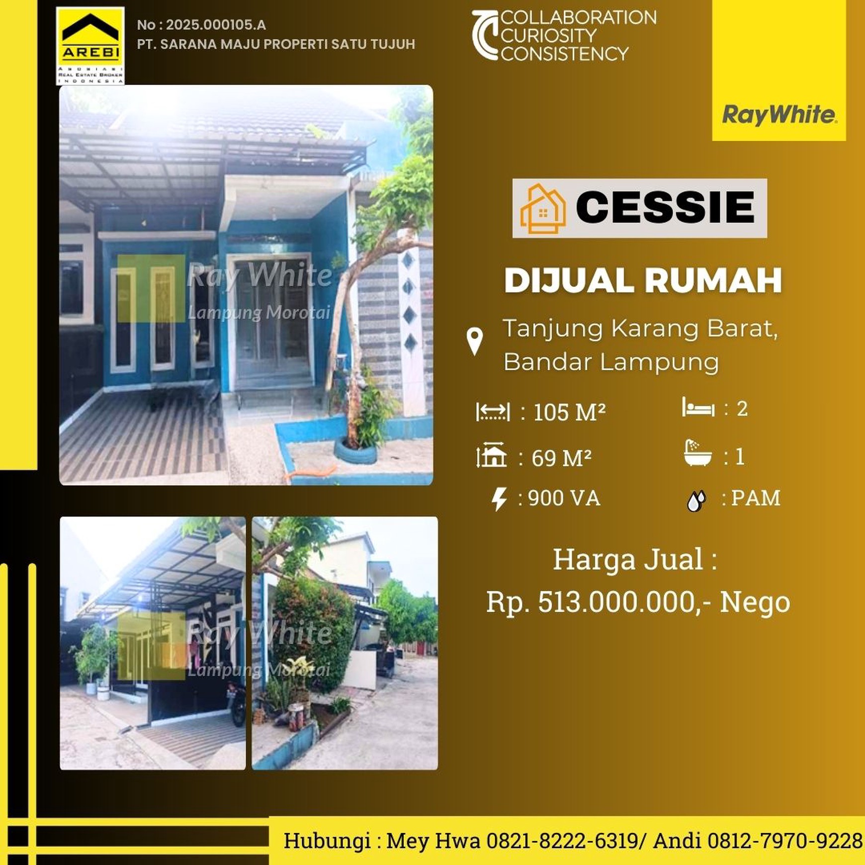 Jual Cepat Rumah Siap Huni Kemiling SHM Bandarlampung