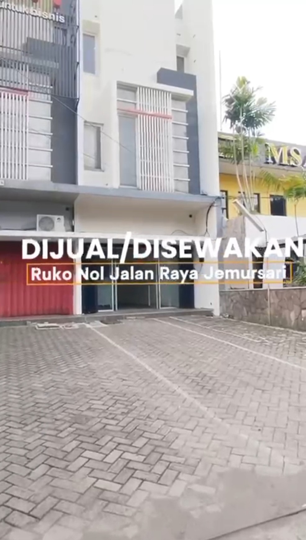 Disewakan Ruko Raya Jemursari - Raya Prapen- Tenggilis Mejoyo - Parkiran Luas - Nol Jalan Raya Komersial Cocok Buat Segala Usaha