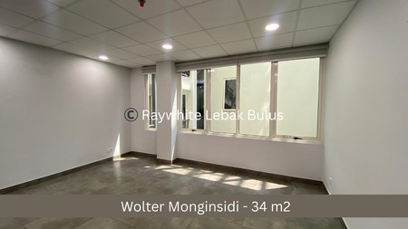 Disewakan Murah! Ruang Kantor/Tempat Usaha di Premium Area Wolter Monginsidi, Jakarta Selatan