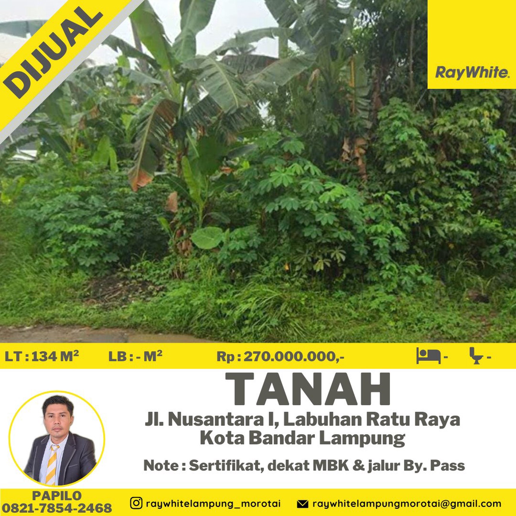 tanah murah jln nusantara labuhan ratu balam