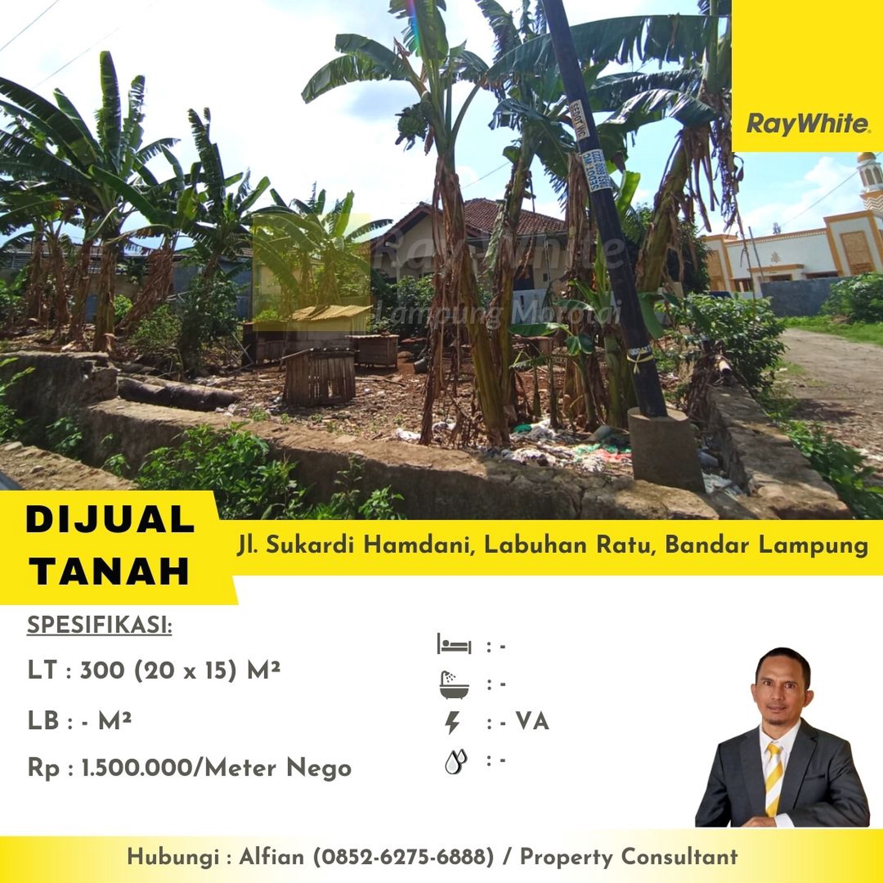 tanah murah labuhan ratu bandar lampung