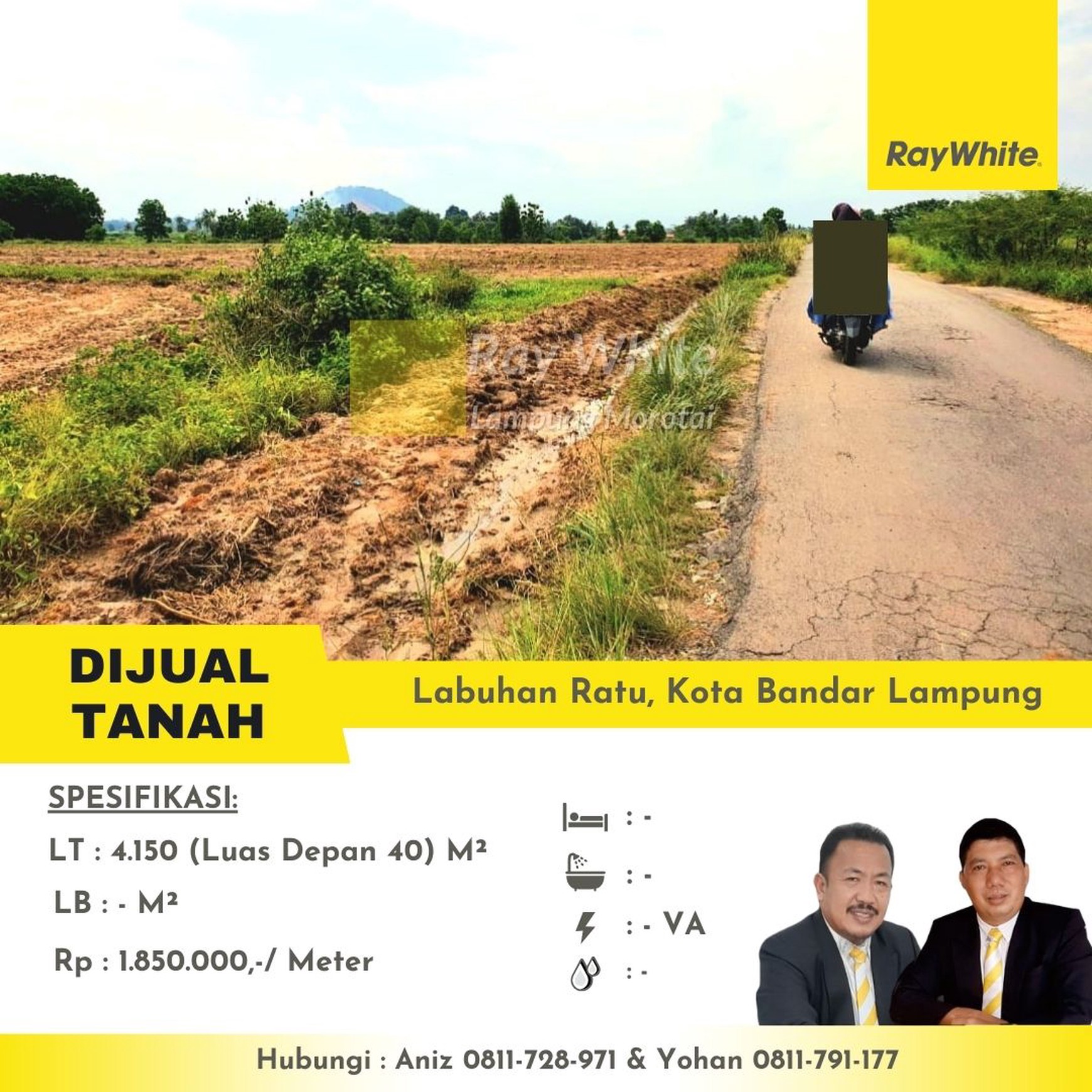 tanah murah labuhan ratu bandar lampung