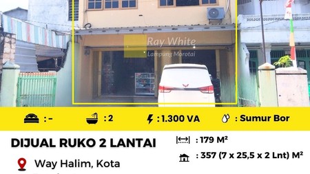 DIJUAL RUKO STRATEGIS DI PASAR PERUMNAS WAY HALIM KOTA BANDAR LAMPUNG
