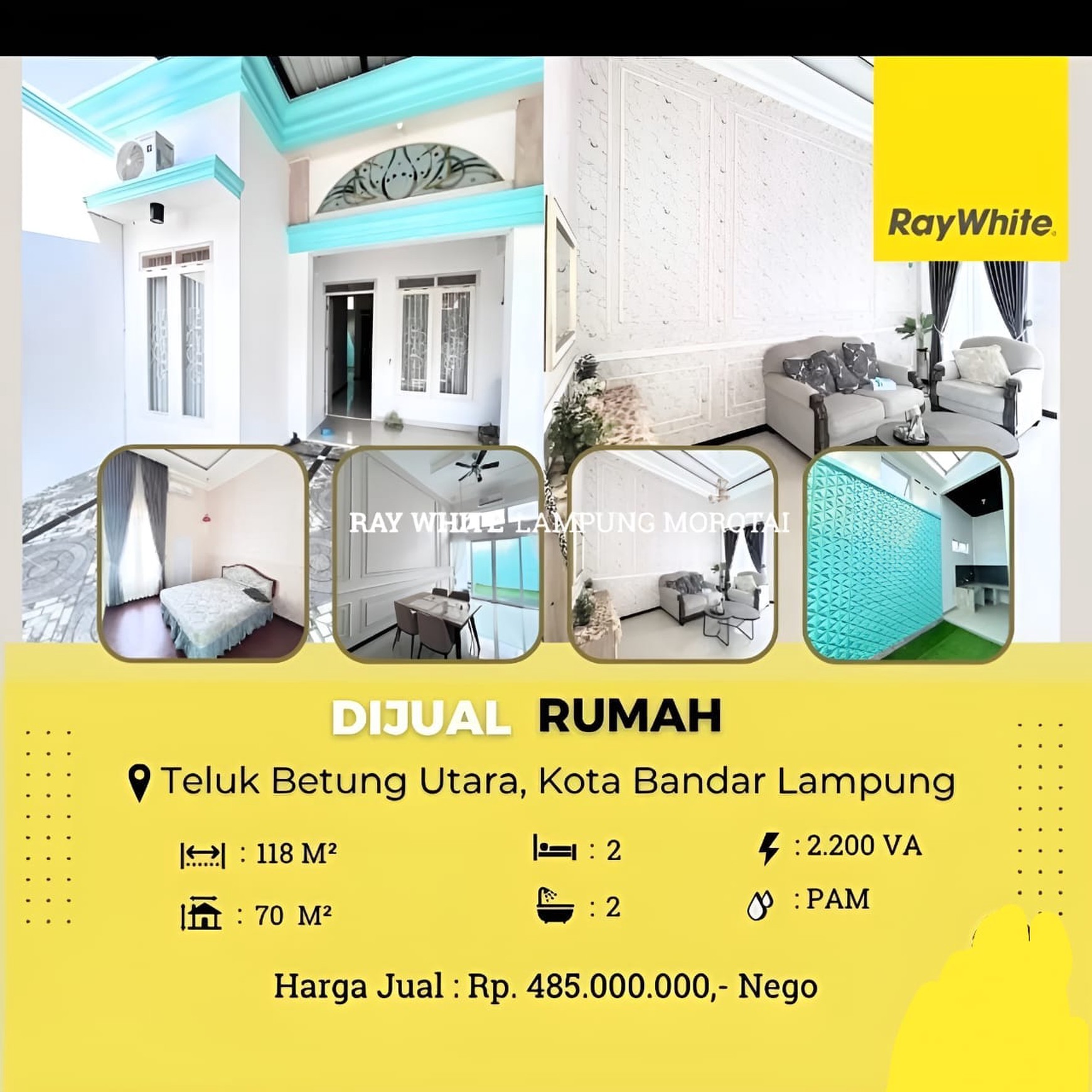 DIJUAL RUMAH DI KAWASAN PERUMAHAN ELITE TELUK BETUNG UTARA 