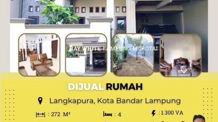DIJUAL RUMAH DI KAWASAN LANGKAPURA KOTA BANDAR LAMPUNG