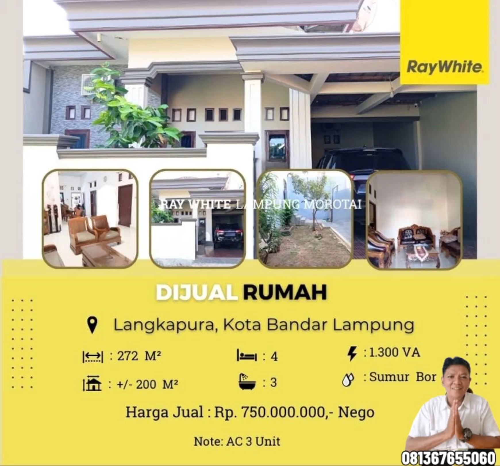 DIJUAL RUMAH DI KAWASAN LANGKAPURA KOTA BANDAR LAMPUNG