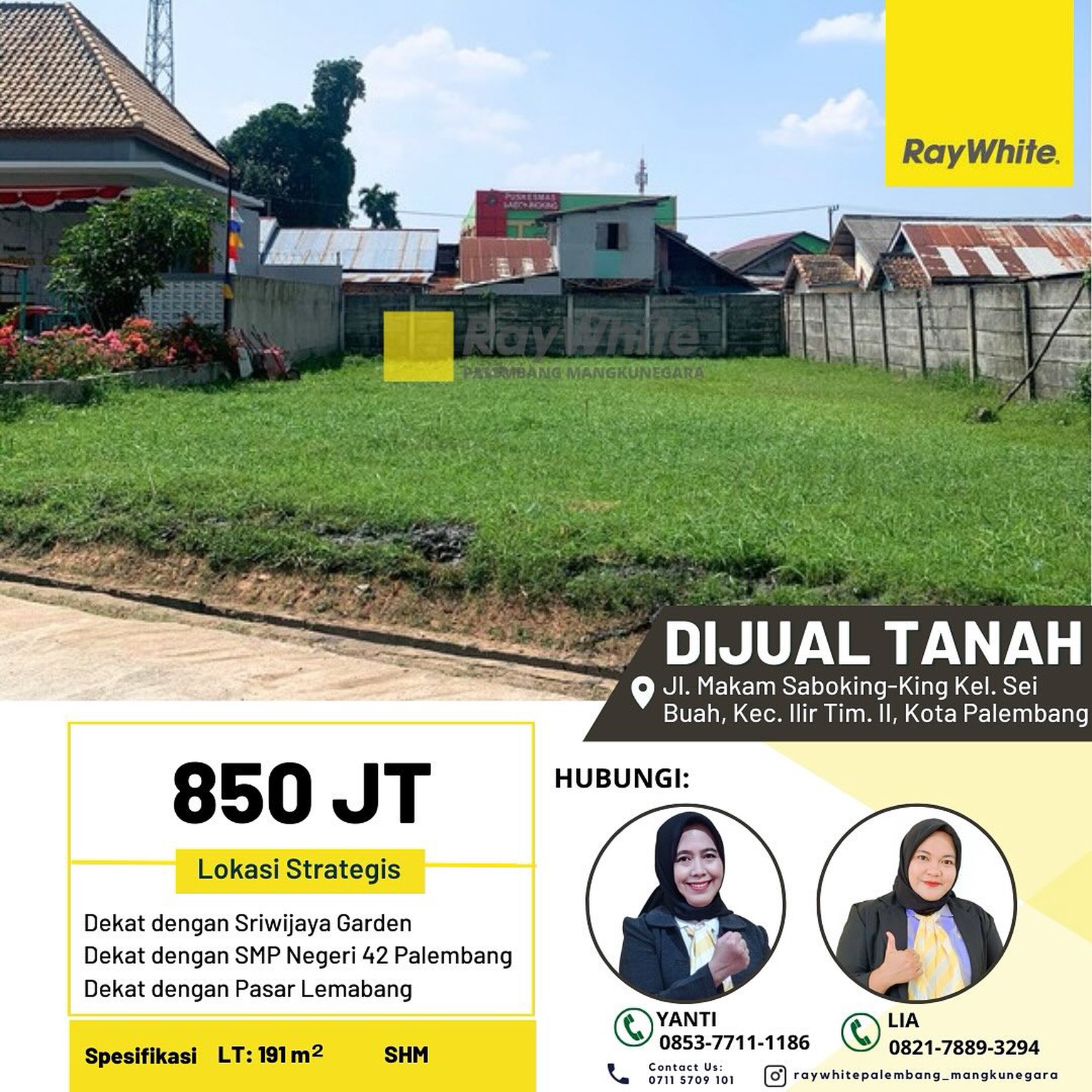 TANAH JUAL PALEMBANG KOTA