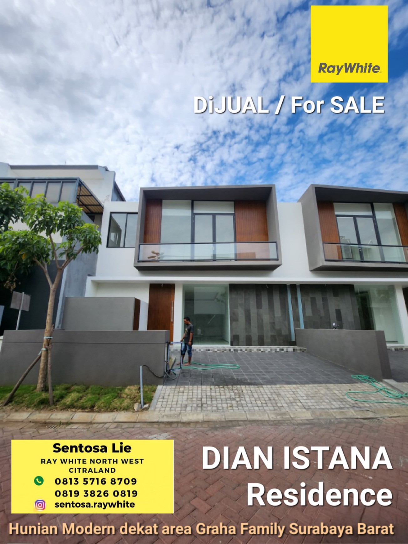 Dijual Rumah Baru Dian Istana Park Avenue Wiyung Surabaya - 2 Unit Ready Dekat Graha Family, Citraland, Royal Residence, Pakuwon Mall, PTC, Supermall