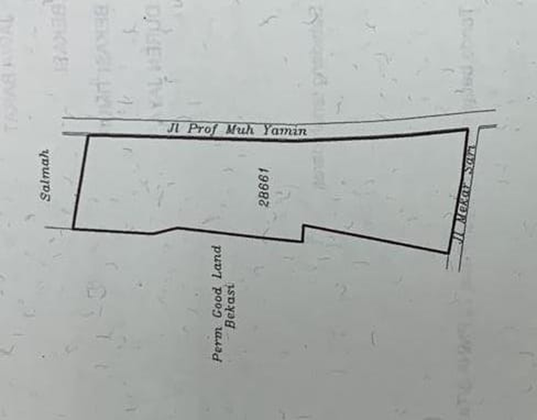 Kavling Dijual/Disewa Luas Tanah 8520m2, SHM, Siap Bangun Dijual di Jl. Prof. Moh. Yamin Duren Jaya Bekasi, Jawa Barat