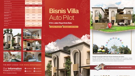 Villa dengan interior premium di Batu