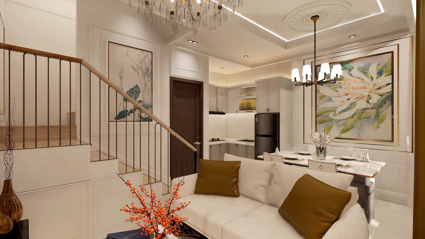 Dijual Rumah Baru bergaya Eropa dekat Pondok Indah, Jaksel. Maison Des Claire, Harga mulai dari : 1,5 Milyar