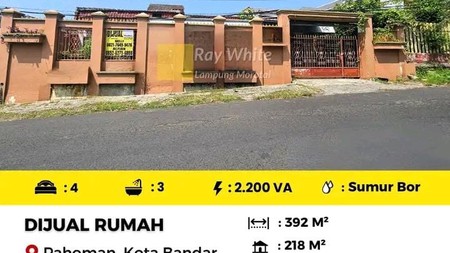 DIJUAL RUMAH DI PAHOMAN KOTA BANDAR LAMPUNG