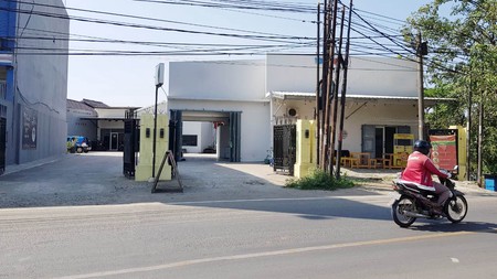 Tanah komersial, ada bangunan ex car wash, di Hos Cokroaminoto, Cikarang Barat