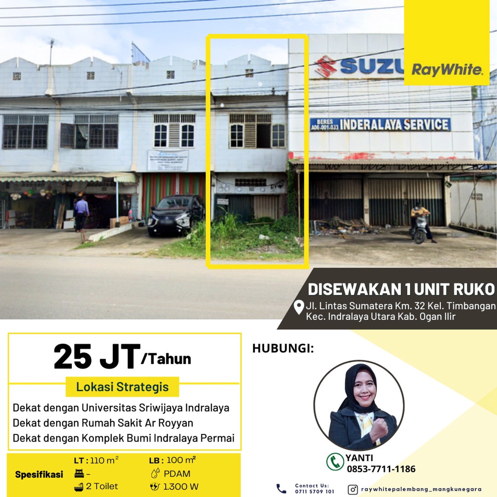ruko sewa murah meriah cocok untuk usaha