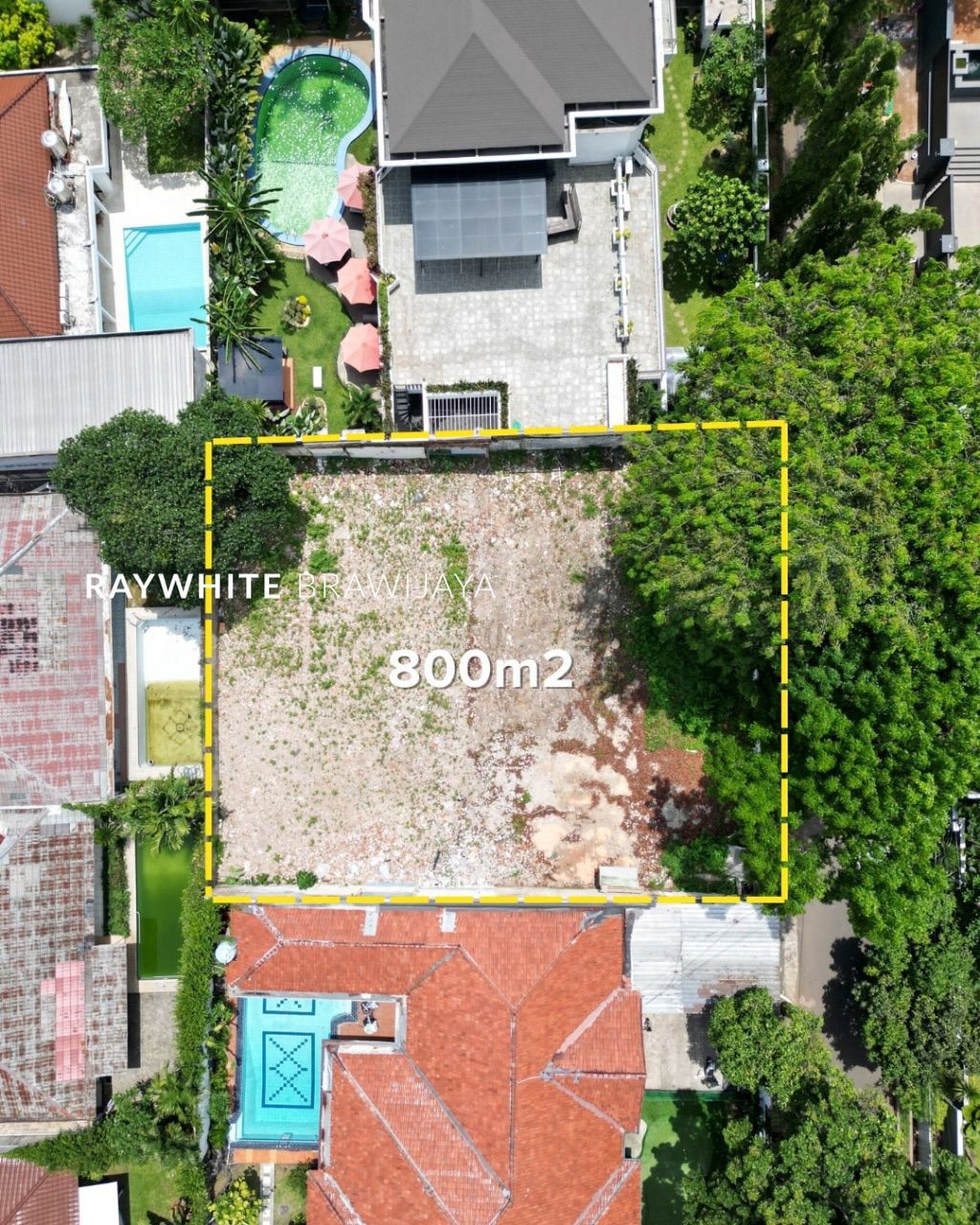 Tanah Siap Bangun Lingkungan Tenang Area Kemang Dalam