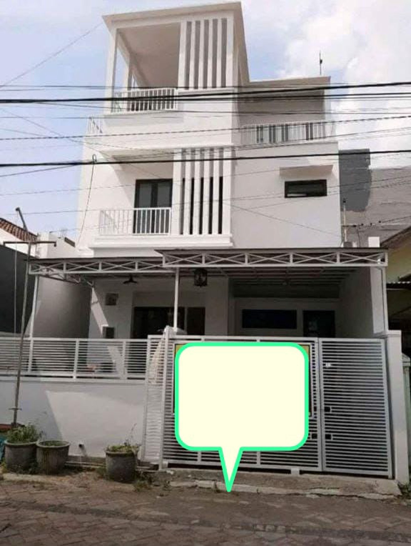 Perumahan Nirwana Eksekutif dengan 4 kamar tidur 2 kamar tidur dan 3 kamar mandi dengan sertifikat shm listik 3500 Watt air PDAM