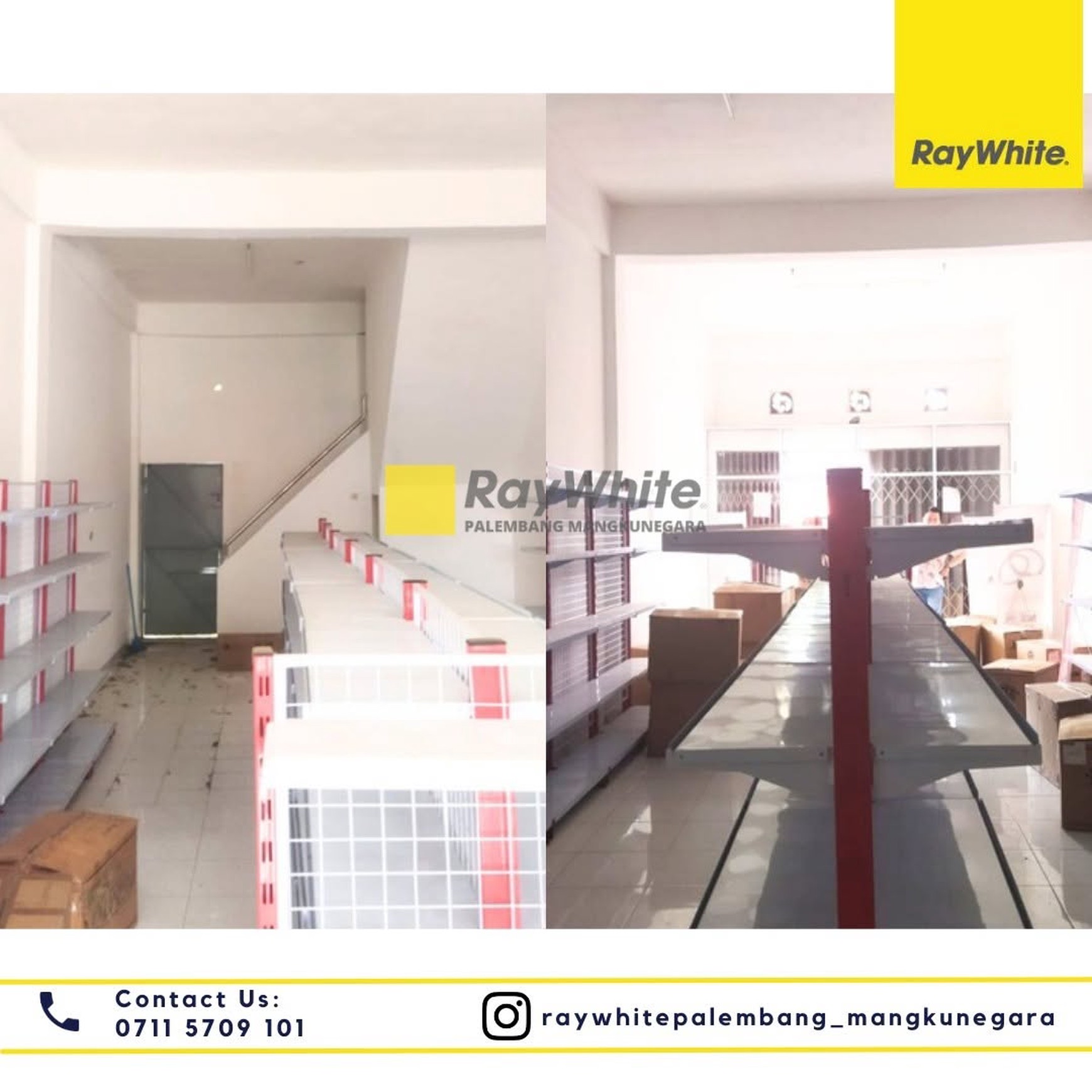 Disewakan ruko 2 pintu Jl R.E Martadinata di palembang